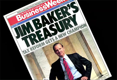 James Baker on cover of Business Week