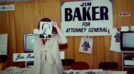 Campaign sign that reads, Baker for Attorney General