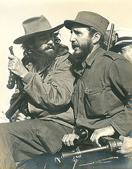 Young Fidel Castro with rebel