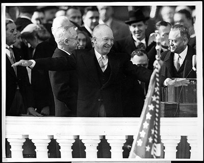 Dwight Eisenhower taking oath